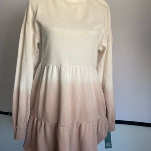 Wild Fable size small dress dip dye blush
